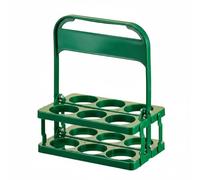 FytStycale Porta Birra Portatile Supporto Bottiglie Maniglia Superiore Plastica Pieghevole Leggero Adatto per Serate in Compagnia Casa, Verde, Piccolo 300 Ml Circa
