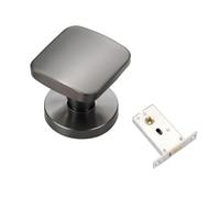 FytStycale Porta Invisibile Senza Chiave, Pomello per La Privacy, Struttura in Lega di Zinco Su Un Solo Lato, Adatta per Camera Da Letto E Soggiorno, grigio