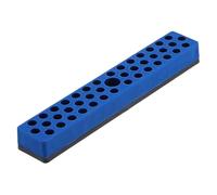 FytStycale Portabit Hex Bit Holder Organizer Porta Inserti Portapunte Rack Mensola Base per 42 Punte Esagonali 1/4 Pollici Struttura Stabile Facile Da Pulire Ada, Blu