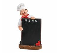 FytStycale Portabottiglie a Forma di Culinary Design Creativo Statuetta Cuoco Portabottiglie Decorativo Figurina Chef per Amanti Vinicolo, Grande Chef Uomo Con Funghi E Mani Aperte