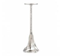 FytStycale Portacandele da Tavolo Scultoreo Candelabro con Base Scultorea Moderno Candeliere per nti Del Design, Argento, Grande 29.5cm