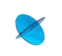 FytStycale Portariviste Acrilico Pannelli Curvi Porta Riviste in Acrilico Scultoreo Porta Libri Inclinato, Blu