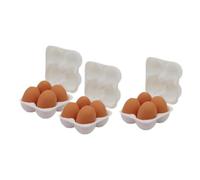 FytStycale Portauova per Casa delle Bambole con 12 Uova in 1:12, Ideale per Giocare E per Pranzare, Bianco