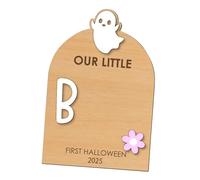 FytStycale Primo Halloween Oggetto di Scena Decorazione Murale Pannello Ricordo a Tema Fantasma per Impronta Del Piede Adatto per Celebrazioni Familiari E, Cattivo