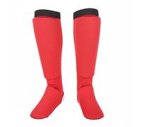 FytStycale Protezione Tibia Del Piede Vestibilità Aderente Protezioni Tibia Del Piede Design Unisex Parastinchi Combattimento, Rosso, S