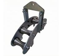 FytStycale Puleggia con 4 Rulli Rulli Robusto Piastra di Montaggio Superiore, puleggia Guidacavo con Telaio, Professionale, Guidacavo, per Cantieri