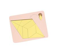 FytStycale Puzzle in Legno con Forme Geometriche, Blocchi Tangram, Giocattoli Educativi per Bambini, Adatti Come Regalo O per La Decorazione della Casa, Stile b