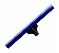 FytStycale Rastrello Dentato in Gomma Strumento Professionale Raschietto in Gomma Morbida Resistente e Durevole Attrezzo con Manico Plastica per Cantieri , Blue , 20CM
