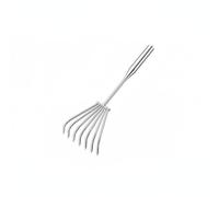 FytStycale Rastrello in Acciaio Inox Manico Lungo Rastrello Multiuso da Giardino Multifunzione per Orto, Aiuola , Rastrello A 7 Denti In Acciaio Inossidabile Da 50 Cm