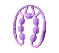 FytStycale Rullo Massaggiante Portatile per Gambe con 7 Ruote, Ideale per Il Trattamento di Cosce E Polpacci, Viola