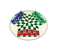 FytStycale Scacchi a Tre Giocatori Circolare Scacchiera a Tre Percorsi da Tavolo Gioco per Famiglie