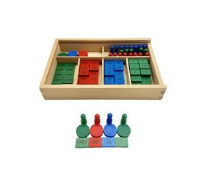 FytStycale Scatola dei Numeri in Legno Tattile Giocattolo Numerico in Legno Sensoriale Gioco ano per Prescolari, Maestre, Scuola Dell'infanzia