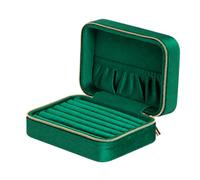FytStycale Scatola gioie con Tasca Interna Imbottito Scatola gioie in Velluto per, Comò, Verde Giada
