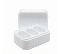 FytStycale Scatola minuterie Pratico Valigetta | Compatto, Scatola con Coperchio a Cerniera, Impermeabile, Organizzatore con Scomparti, per, Viaggiatori, Bianco
