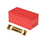 FytStycale Scatola Modello con Coperchio Dettagliato Scatola Portaoggetti in Plastica per Hobbisti Del Modellismo, Appassionati Direzione Crawler, Rosso
