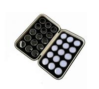 FytStycale Scatola Organizzatrice con Scomparti | Fodera Interna Nera, Organizzatore con Custodia Cerniera, Rigido, Scatola per Scomparti, Nail Art, Nero, 15wht 15blk