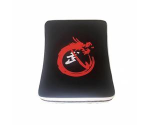 FytStycale Scudo da Pugno e Calcio Spesso Scudo di Calcio Imbottito Impugnature Doppie Colpitore da Taekwondo per Istruttori, Palestra, Nero E Bianco
