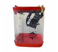 FytStycale Secchio da Pesca Pieghevole Portatile con Tracolla Secchio per Pesci ma Robusto Contenitore per Pesci Vivi Campeggio, Rosso