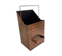FytStycale Secchio Raccogli Cenere in Metallo con Manico per, Ideale per Cucina, E Giardino, Rame