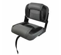FytStycale Sedia Nautica Pieghevole Resistente Al Sole Sedia da Console Nautica Lega di Alluminio Arredo Nautico per Pescatori, Motoscafo, Grigio, Nero, Pieghevole, Venatura Del Legno Grigia E Nera