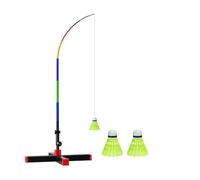 FytStycale Set Completo Allenatore Badminton Allaperto con Base Riempibile Flessibile Connessione Girevole E Corda Elastica per Esercitazioni Singole in Giardino