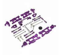 FytStycale Set Componenti Sospensioni Auto RC Aggiornamento in Metallo Braccetti Sospensione Auto Radiocomandata Lavorazione CNC di Precisione per Hobbisti, Purple