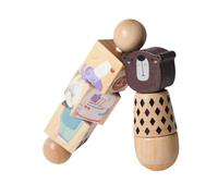 FytStycale Set di 2 Pezzi di Puzzle Educativo Rotante per Imparare E Afferrare con Le Mani, Orso