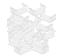 FytStycale Set di 30 Pezzi per Il Fissaggio dei Binari, Accessori Robusti per Binari Ferroviari, Clip di Fissaggio per Binari per Bambini E Neonati, Chiaro