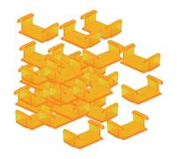 FytStycale Set di 30 Pezzi per Il Fissaggio dei Binari, Accessori Robusti per Binari Ferroviari, Clip di Fissaggio per Binari per Bambini E Neonati, Giallo