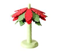 FytStycale Set di 4 Trivetti a Forma di Albero Portapentole Isolanti per Pentole E Padelle Design Pratico E Decorativo Ideale per Casa Ristorante Sala da Pranzo, Rosso E Verde