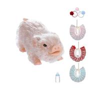 FytStycale Set di Bambole Forma di, Mini Bambola a Forma di, Animale con, Fasce per Capelli, Grembiuli, Giocattoli Realistici, Bianco, Taglia unica bambino