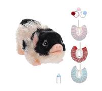 FytStycale Set di Bambole Forma di, Mini Bambola a Forma di, Animale con, Fasce per Capelli, Grembiuli, Giocattoli Realistici, Nero Bianco, Taglia unica bambino