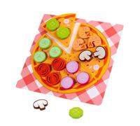 FytStycale Set di Cibo Giocattolo, Accessori da Cucina Giocattolo, Gioco di Ruolo, Prescolare, Giocattolo per Cucinare, Gioco di Finzione, Apprendimento Precoce, Pizza