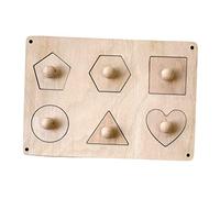 FytStycale Set di Tavolette Educative in Legno per Bambini E per La Crescita, Forma della Geometria
