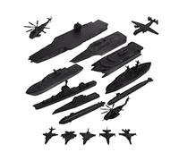 FytStycale Set per Costruire Militari con Elicottero - Ideale per Bambini E Adulti, Nero