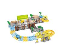 FytStycale Set Trenino Elettrico con Binari Incastro Creativo Trenino Elettrico da con Binari Robusto per Famiglie, Apprendimento Del Pensiero Spaziale