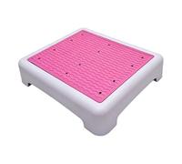 FytStycale Sgabello Antiscivolo Pedana Porta Step Scalino Sollevato Sicuro PP Comodo Trasportare Adatto per Adulti Bambini Allenamento Sensoriale Esercizi Muscol, Bianco Rosa