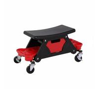 FytStycale Sgabello con Ruote Cassetto Estraibile Sgabello Portaoggetti Struttura Plastica Acciaio per Meccanici, Applicazione Pellicole