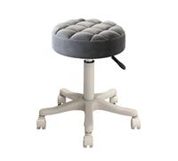 FytStycale Sgabello Da Lavoro con Ruote per Estetica Unghie Sedia Girevole Regolabile in Altezza per SPA, Grigio
