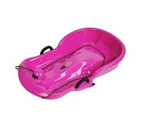 FytStycale Slittino per Bambini per Giocare sulla Neve con Doppio Sedile, Rosa Rossa