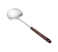 FytStycale Spatola in Acciaio Inox con Manico in Legno Comodo E Robusto, Pratico Utensile Da Cucina, Adatto per Preparare Pasti Fatti in Casa, 35 Cm X 10.7 Cm