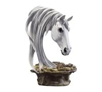 FytStycale Statua a Forma di, Ornamento Da Scrivania, Busto di Animale, Scultura per Ufficio, Libreria, Centrotavola, Decorazione, Regalo, bianco