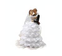 FytStycale Statuetta Coppia Resina Sposi Design Romantico Ornamento Artigianale Dipinto a Mano Scultura Adatta per Matrimonio Anniversario Decorazione Casa, A