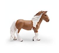 FytStycale Statuetta di Cavallo Realistica Design Realistico Cavallo Giocattolo da Collezione Dipinto a Mano Decorazione per la Casa per Gioco, Brown White Horse