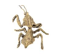 FytStycale Statuetta di mantide religiosa, decorazione per la casa, statuetta vintage, decorazione artistica in miniatura di rame