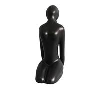 FytStycale Statuetta Statua Da Collezione Figura in Ceramica Scultura Minimalista Posa di Meditazione Oggetto Decorativo Attrattivo Adatta per Camera Da Le, 4 Cm X 7 Cm X 9 Cm