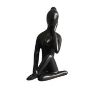 FytStycale Statuetta Statua Da Collezione Figura in Ceramica Scultura Minimalista Posa di Meditazione Oggetto Decorativo Attrattivo Adatta per Camera Da Le, 6.5 Cm X 5.5 Cm X 10