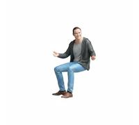 FytStycale Statuetta Uomo in Abito Dipinto a Mano Miniatura Uomo che Cammina Altamente Dettagliato Personaggio Maschile in per Hobbisti, Scala 1 24