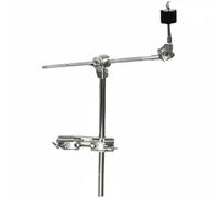 FytStycale Supporto Estensione Piatto Facile da Installare Braccio Montaggio Piatto Finitura Cromata Accessorio Musicale per Batteristi, Sala Prove, Supporto Per Piatto A Mezza Sezione + Connettore