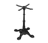 FytStycale Supporto Industriale Base Tavolo Colonna Elegante Piede Piastra Superiore in Ghisa Ferro Ancoraggio Sicuro Adatto per Bar Caffè Panetteria Sala Riunioni, 520mm, Nero